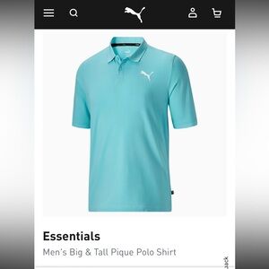 Puma Blue Polo Shirt Vibrant Classic Design 4XL